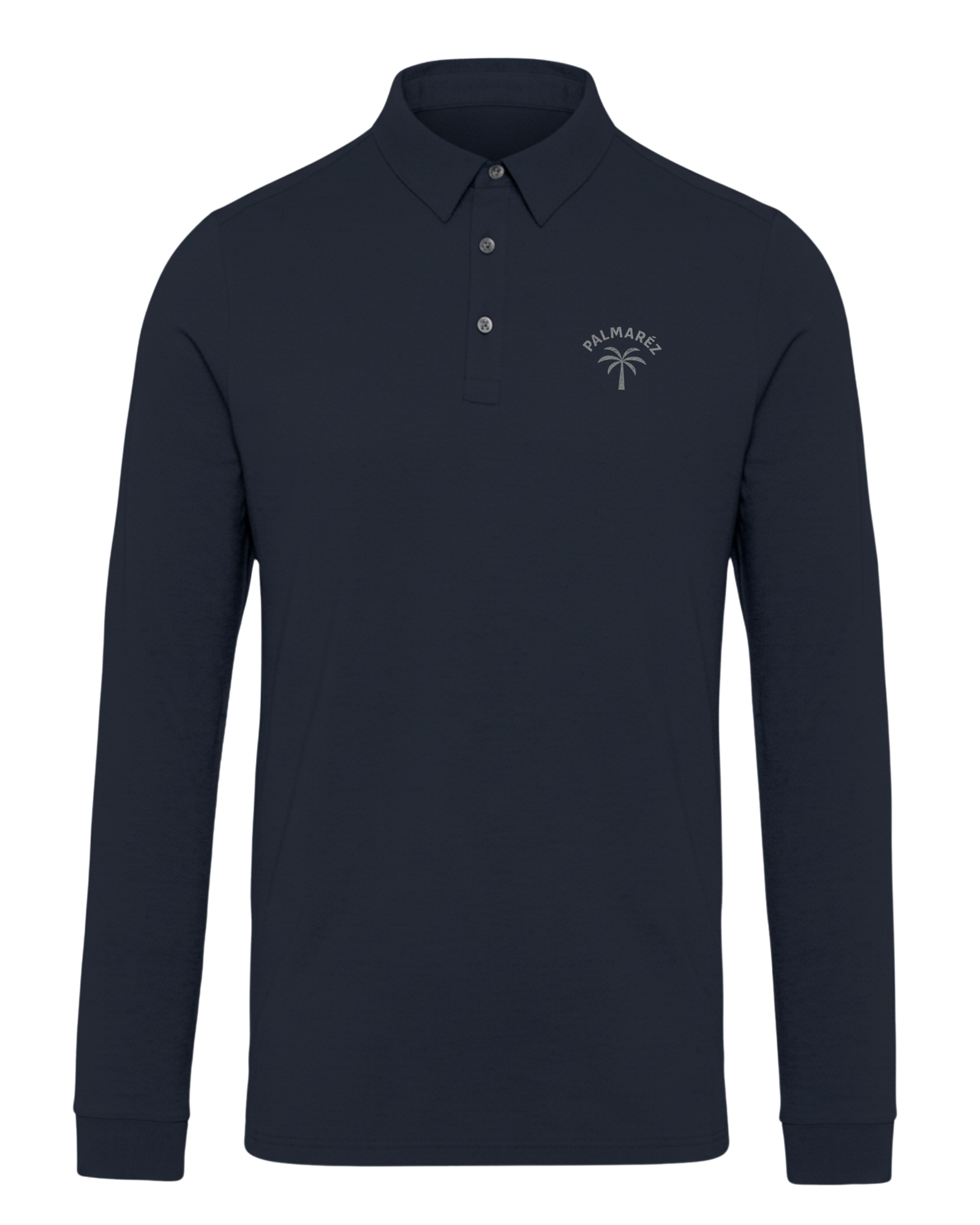 Polo clasico liso mangas largas “Palmera de invierno”